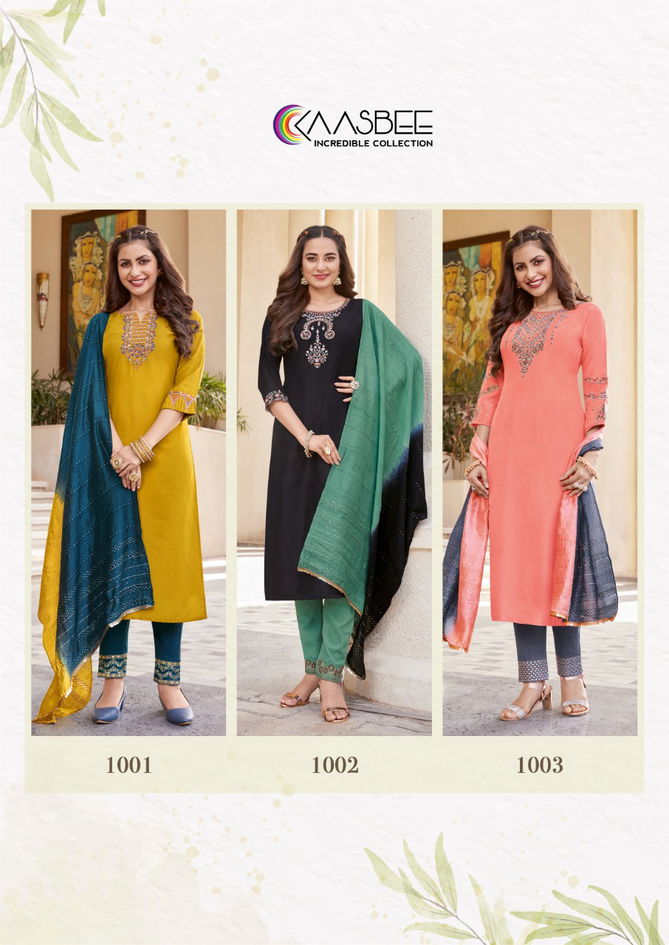 KAASBEE Shophiya 1 Festive Wear Latest Kurti Pant With Dupatta Collection